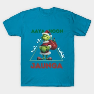 Aaya Hoon Kuch toh lutkar jaunga l Bollywood Dialogue l Andaz Apna Apna l Desi l Grinch T-Shirt